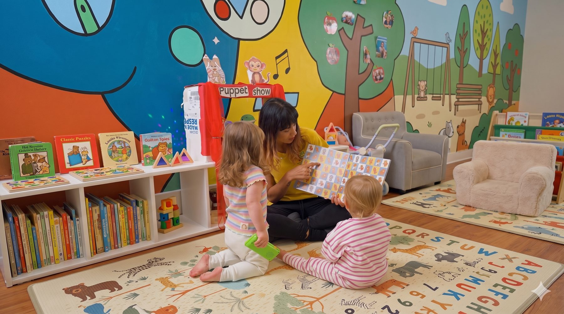 Reading time at Kiddos Learning