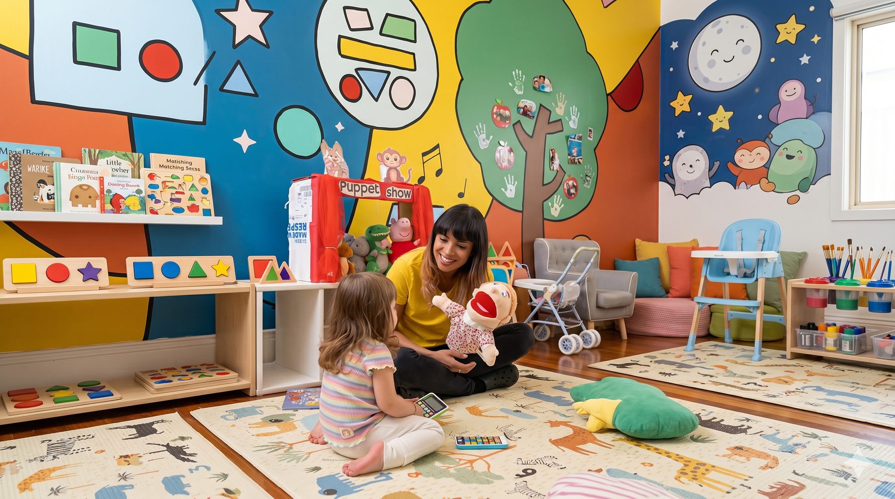 Children playing at Kiddos Learning daycare