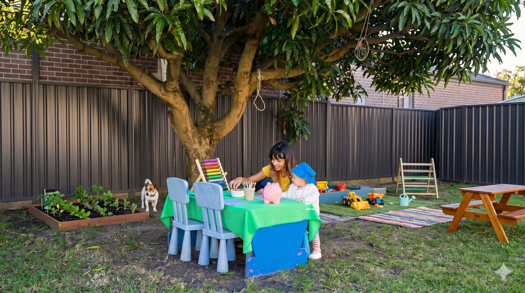 Children enjoying outdoor activities at Saturday Creche